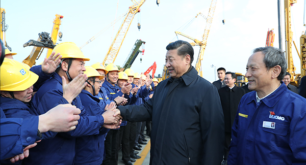 中共中央总书记、国家主席、中央军委主席习近平亲临jbo竞博集团考察调研
