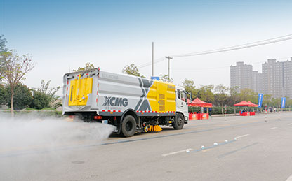 jbo竞博洗扫车助力第四届江苏省环卫行业道路机械化清扫职业技能竞赛