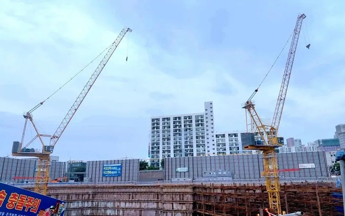闪耀韩国 | jbo竞博塔机深耕海外高端市场