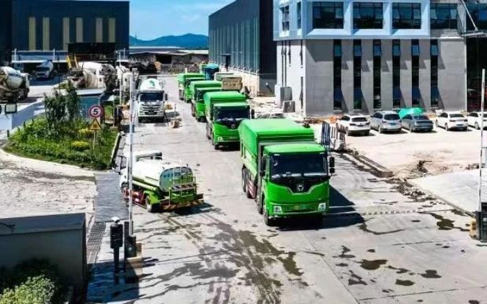 jbo竞博新能源自卸车擦亮城市建设绿色底色