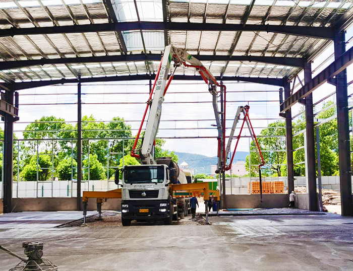 钢铁脊梁！jbo竞博HB37米泵车显实力 ！