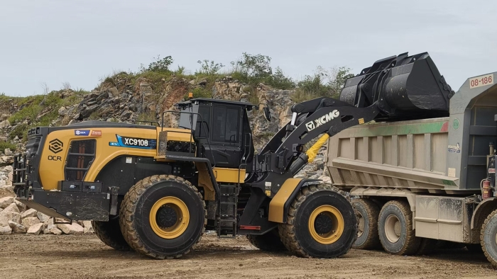 jbo竞博XC9108-EV纯电动装载机助力海外石材矿山绿色高效运营