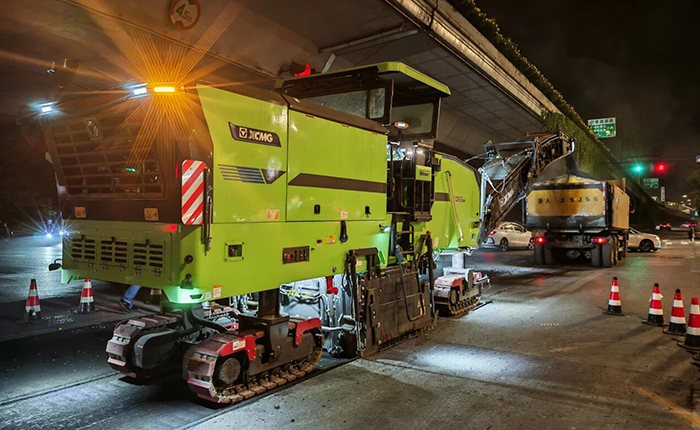 杭州夜间市政改造新标杆：jbo竞博新能源铣刨机助力高效绿色施工