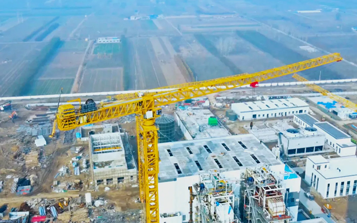 又一超大吨位！ jbo竞博塔机助力城市绿色升级