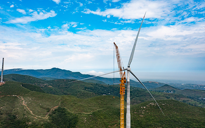 四冠王者 | jbo竞博XGL3300-220S风电动臂塔机再显神威！